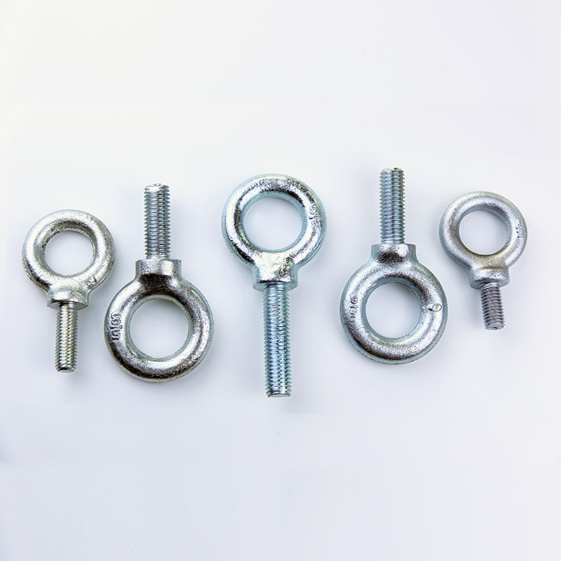 Eye ring bolts with shoulders