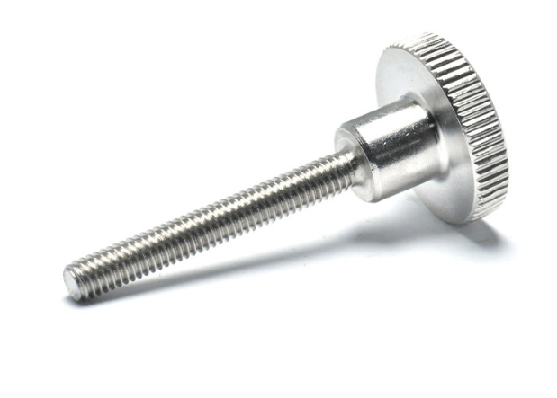 Stainless steel knurled screws